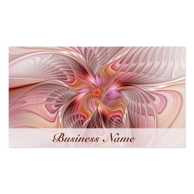 Abstract Butterfly Colorful Fantasy Fractal Art Business Card