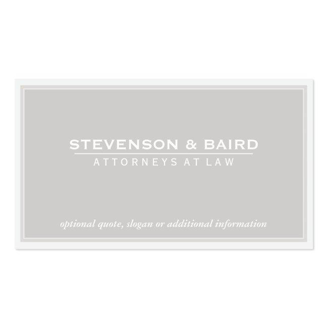 Attorney Light Gray Groupon Business Card