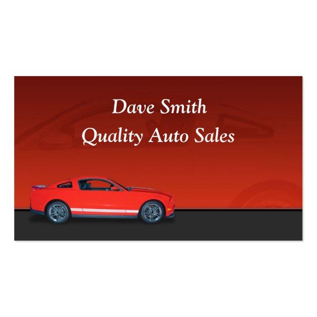 Auto Dealer Business Card