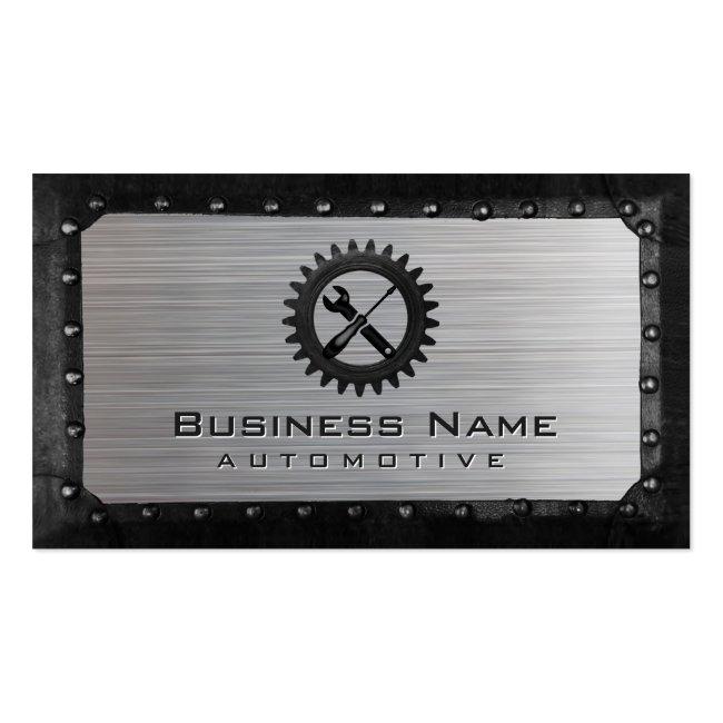 Auto Repair Professional Metal Framed Automotive Business Card