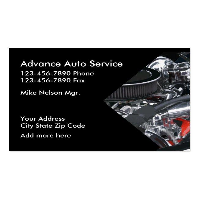 Automotive Business Cards Design