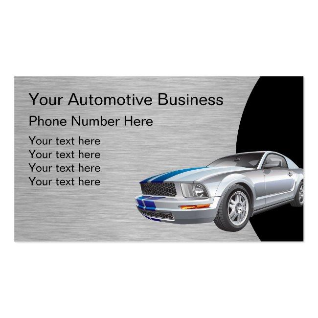 Automotive Design Template Business Card Magnet