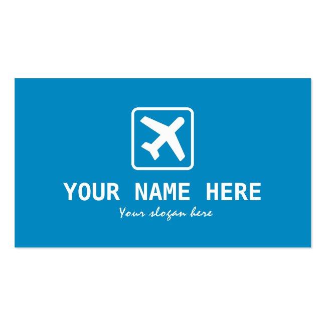 Aviation Theme Airplane Business Card Template