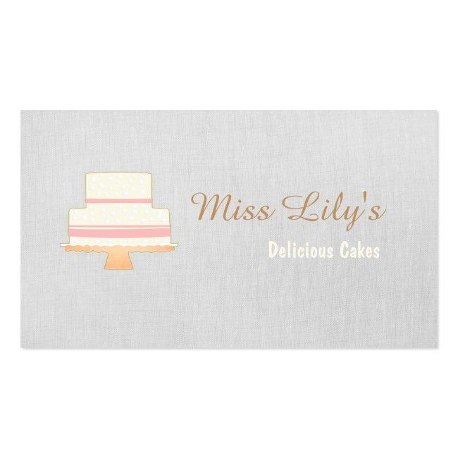 Bakery Pastry Chef Cake Logo Business Card