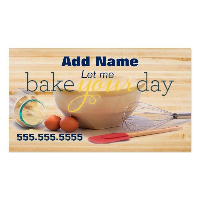 Baking Your Day Custom Magnetic Business Cards