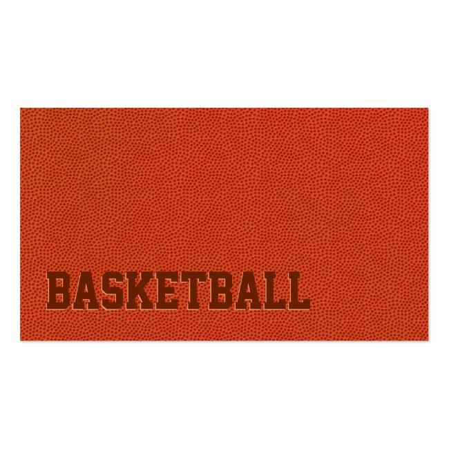 Basketball Coach Sport Trainer Minimalist Business Card