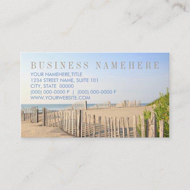 Beach Fence Business Cards