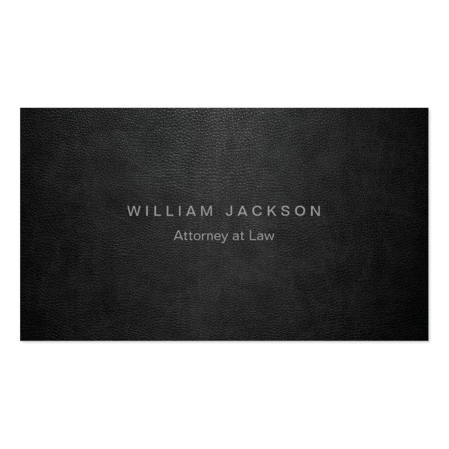 Black Leather Look Business Card