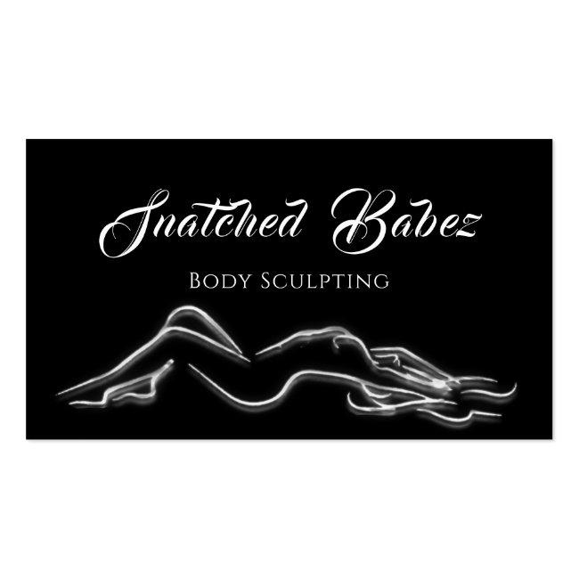 Body Sculpting Beauty Custom Logo Massage Studio   Business Card