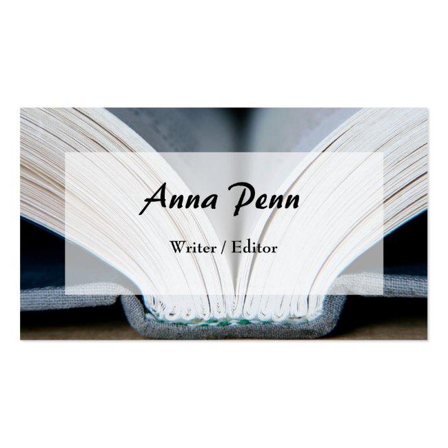 Booklover's Business Cards
