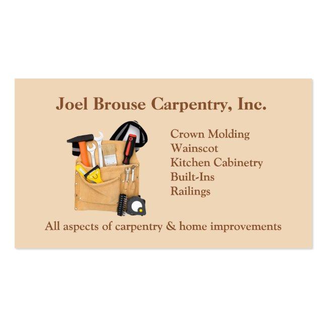 Brouse Carpentry Business Card