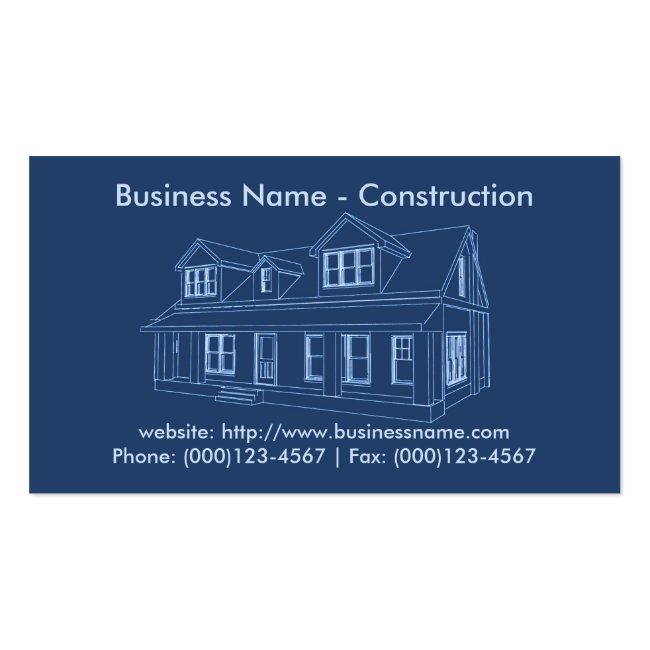 Business Card: Construction Business Card