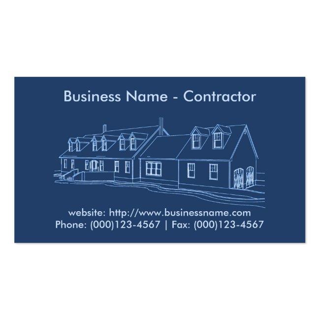 Business Card: Contractor / Construction Business Card