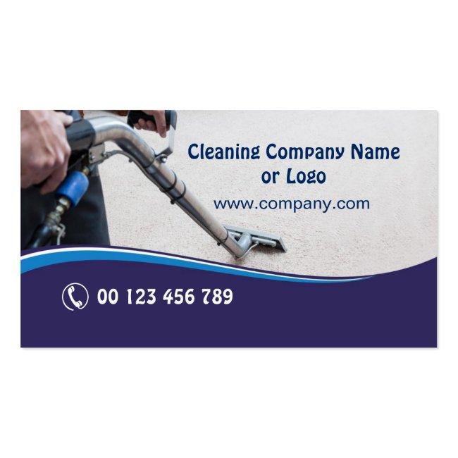 Business Card For Carpet Cleaning Company