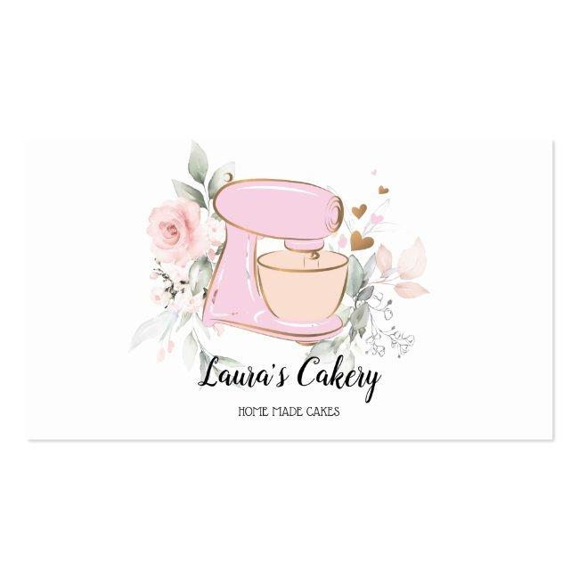 Cakes & Sweets Cupcake Home Bakery Mixer Flower Business Card