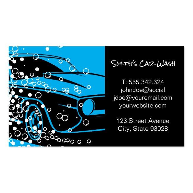 Car Wash | Auto Car Detailing | Cleaning Service Business Card Magnet