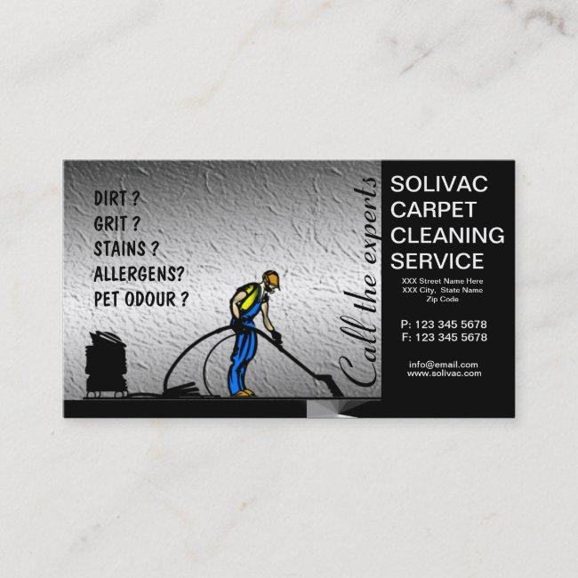 Carpet Cleaner Carpet Cleaning Business Card