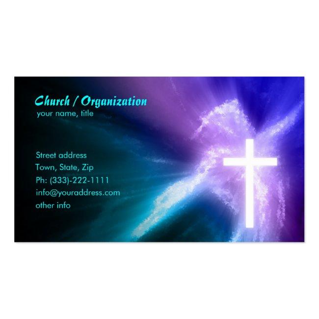Christianity-religious Cross & Soul Business Card