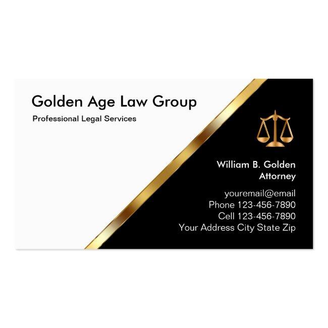 Classy Attorney And Legal Services Business Card