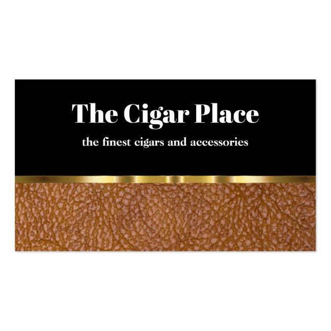 Classy Cigar Theme Design Business Card