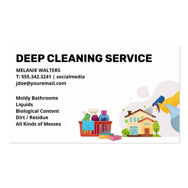 Cleaning Services | Maid Spraying | Clean Products Business Card