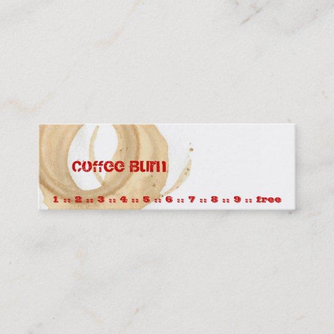 Coffee Burn Mini Business Card