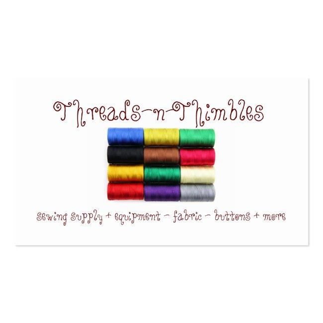 Colorful Thread Business Cards