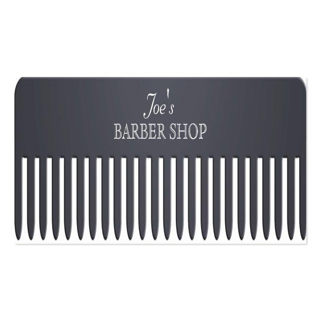 Comb Hair Salon Funny Professional Cover Mini Business Card