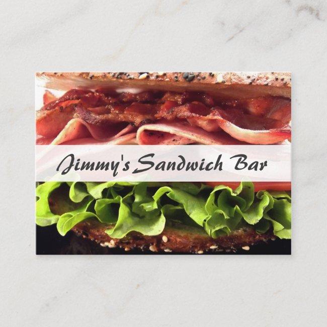 Cool Sandwich Store - Business Card