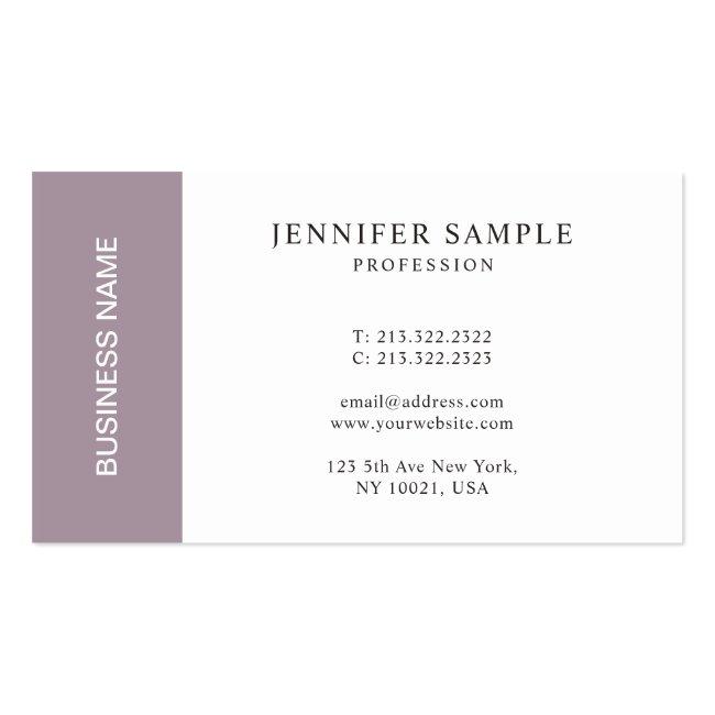 Create Your Own Glamorous Monogrammed Plain Business Card