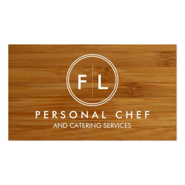 Cutting Board Personal Chef/catering Business Card