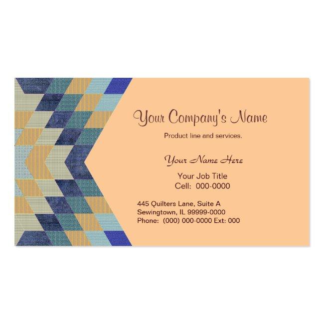 Diamond Pattern Quilt Business Card