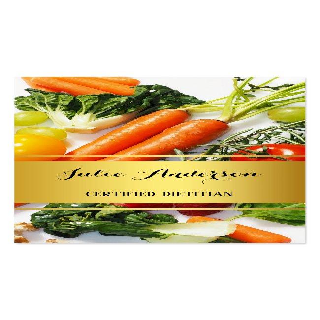 Dietitian Nutritionist Appointment Business Card