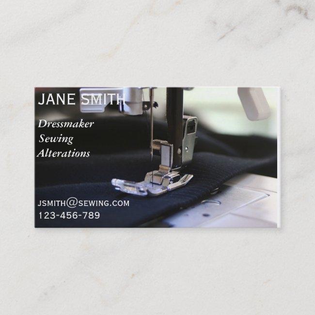 Dressmaker, Sewing, Alterations Professional Business Card