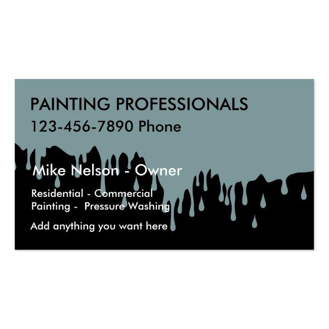 Dripping Paint Painter Theme Business Card