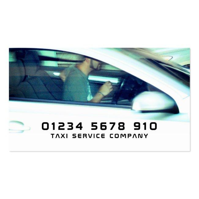 Driver Taxi Cab Service, Price List Business Card