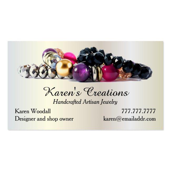 Elegant Jewelry Or Jewellery Designer Maker Business Card