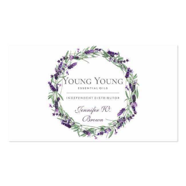 Essential Oils Purple Lavender Flower Business Card