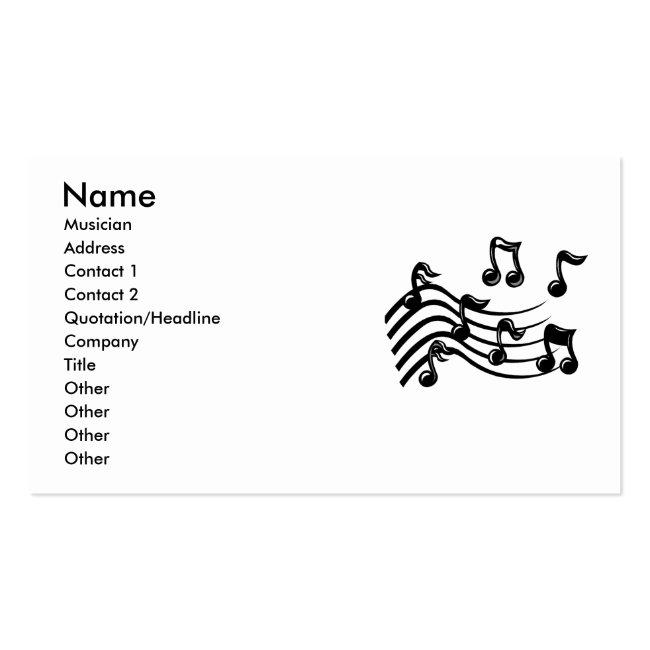 Express Business Cards For Band & Musicians, Music