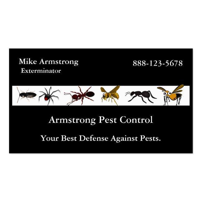 Exterminator Pest Control Insects Bugs Business Card Magnet