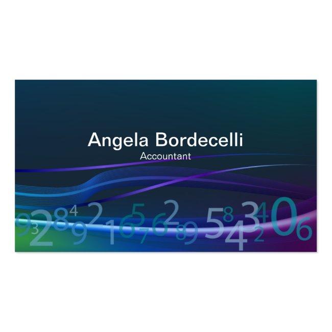 Finance Administration Professional Flowingnumbers Business Card