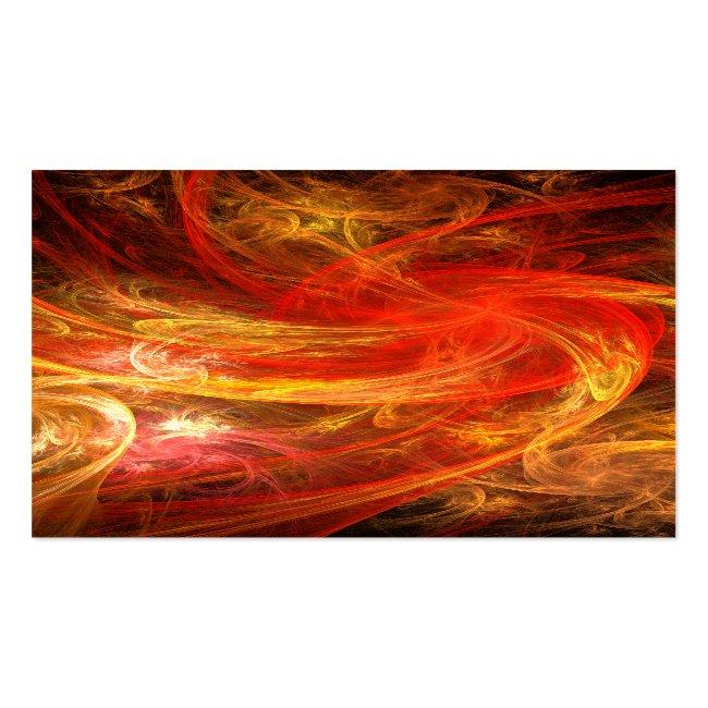 Firestorm Nova Abstract Art Business Card