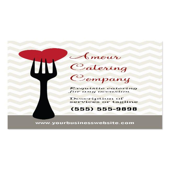 Forked Heart Restaurant/catering Business Card