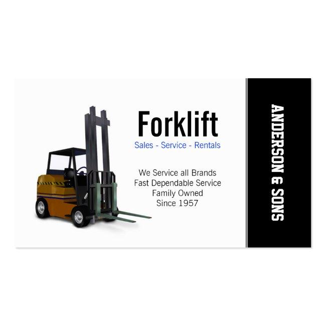 Forklift Sales And Service Business Card