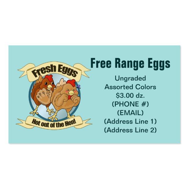 Fresh Eggs Business Cards