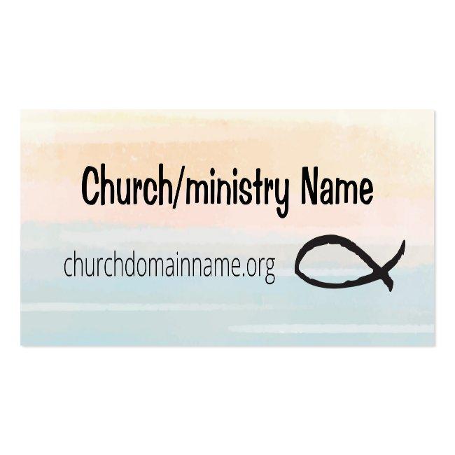 Friendly Mini Business Card For Church Or Ministry