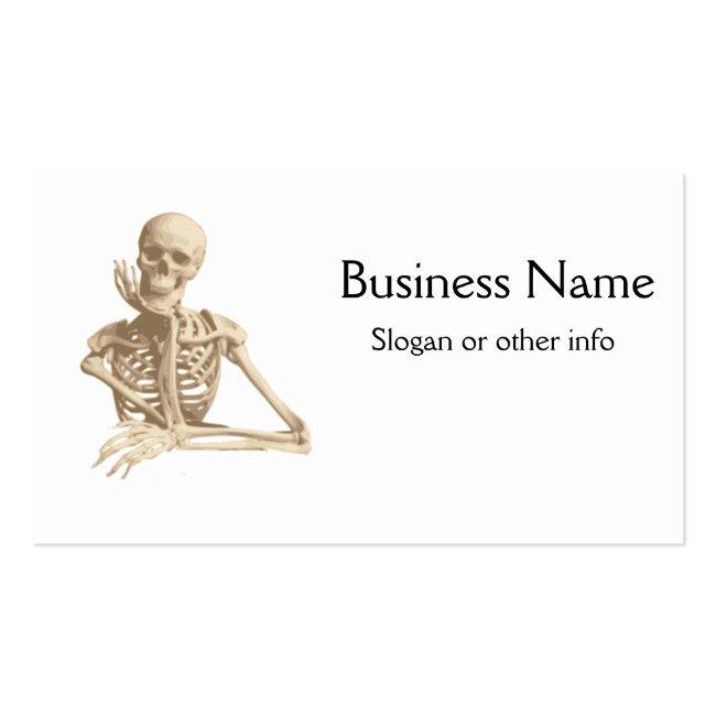 Funny Skeleton Business Card