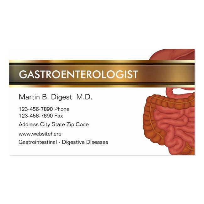 Gastroenterology Medical Business Cards