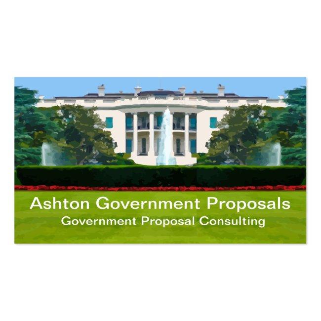 Government Proposal Consulting Business Card