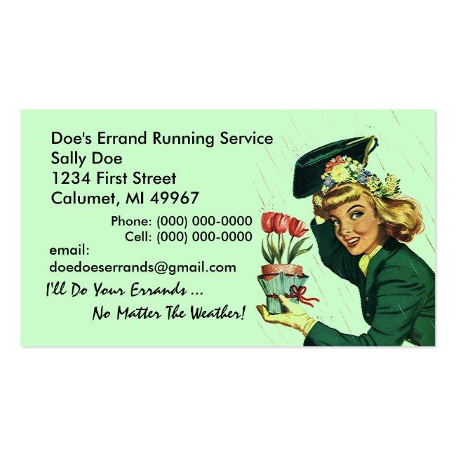Gr8 Retro Business Card Errand Running Services
